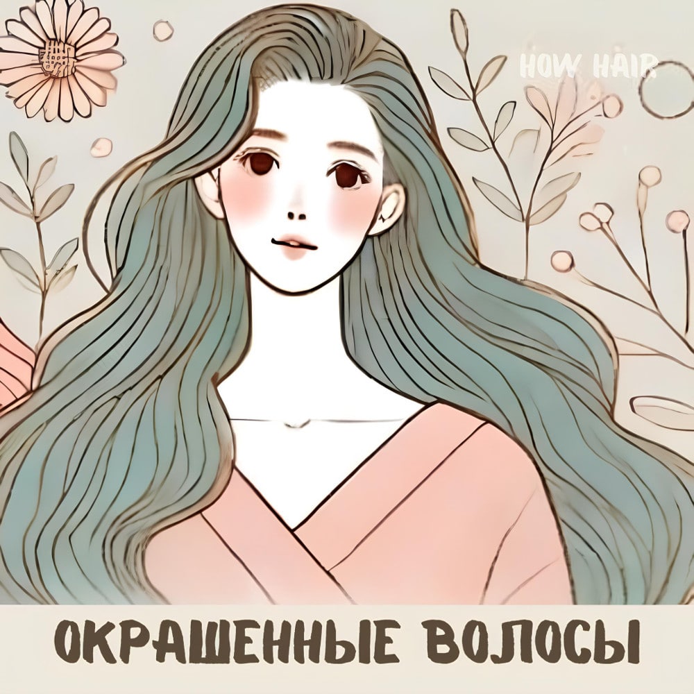 Изображение девушки с окрашенными волосами